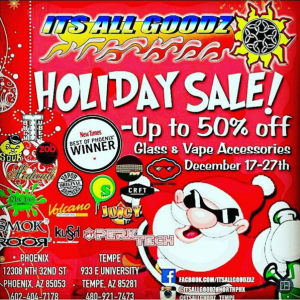 ItsallgoodzHolidaySale Your one stop shop for all your smoke & vape supplies!