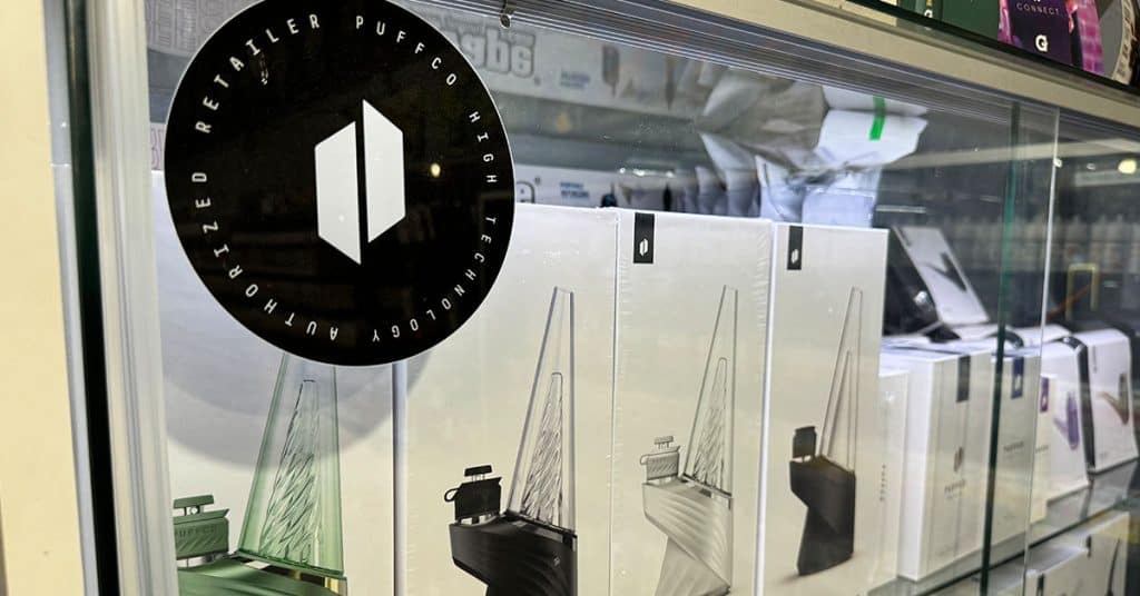 PuffCo Peak Pro dab rig available at It’s All Goodz smoke shop in Phoenix