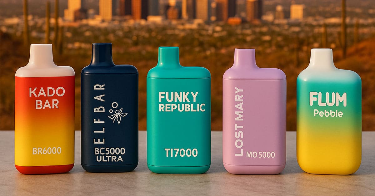 Best disposable vapes in Phoenix 2025 on display at It’s All Goodz Smoke Shop