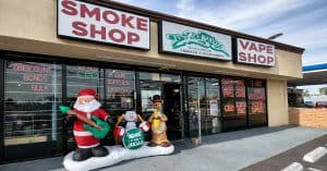 Interior of It’s All Goodz smoke shop in Phoenix showcasing premium smoke and vape products