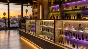 Modern smoke and vape shop interior near McDowell Road in Phoenix